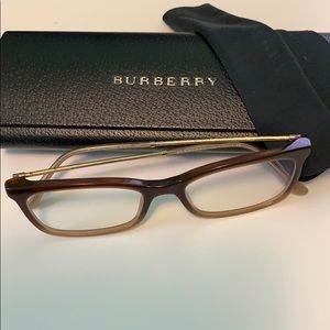 Burberry Frames w/ case and cleaning cloth